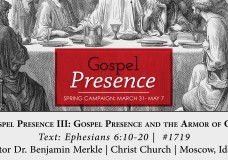 Sermon: Gospel Presence V:  Taste and See